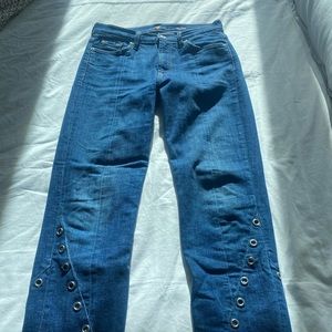 7 For All Man Kind Edie jeans with cute detailing